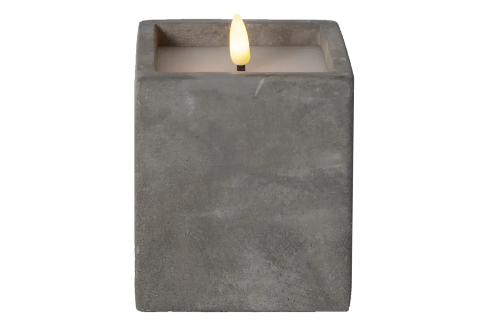 LED Pillar Kerze Flamme Cem