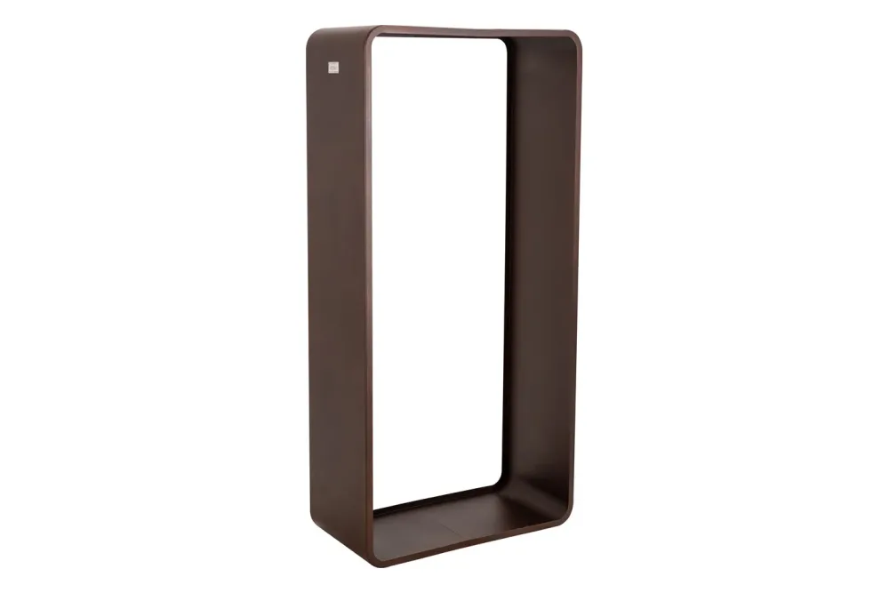 Nouvel Holzregal Modern 150, Stahl, Rost-Look, 150 x 80 cm