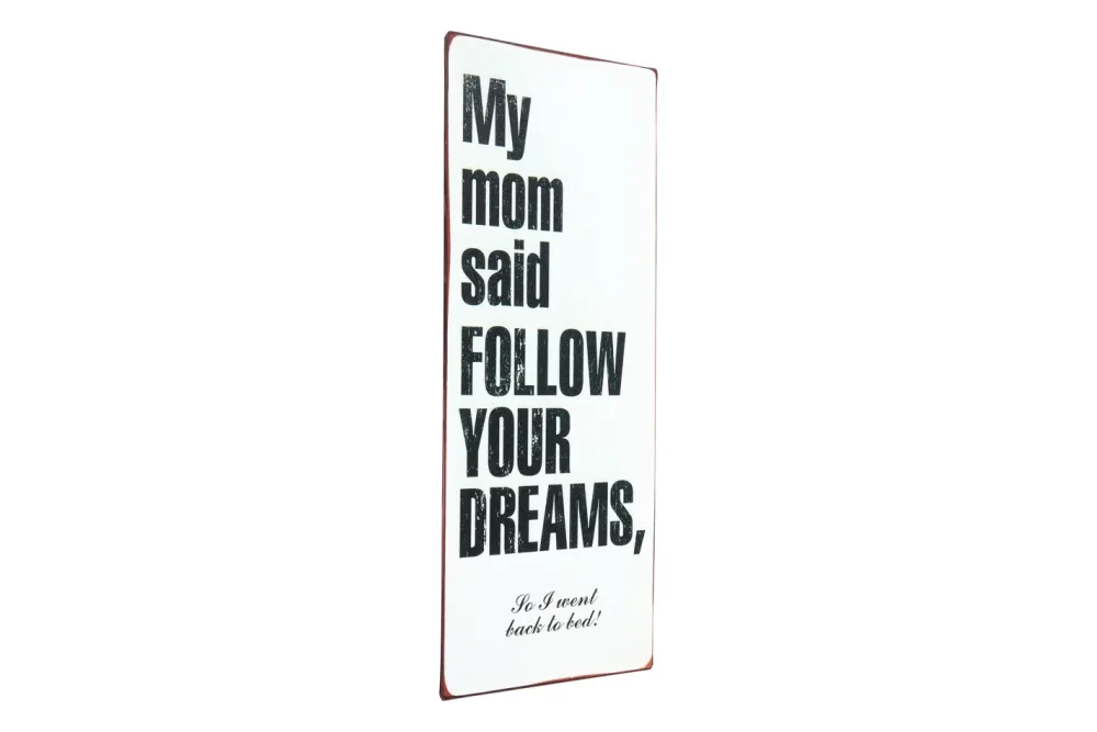 Metall Schild 30x13 cm My mom said
