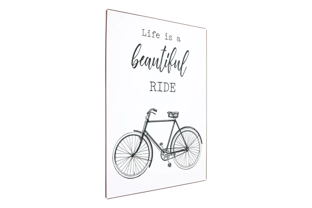 Metall Schild 35x26 cm Life is a beautiful ride