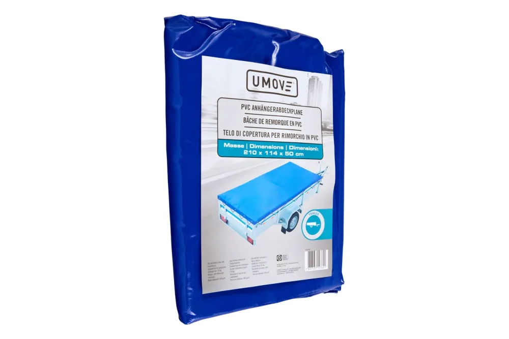 Umove PVC Anhängerabdeckplane |114 x 210 cm