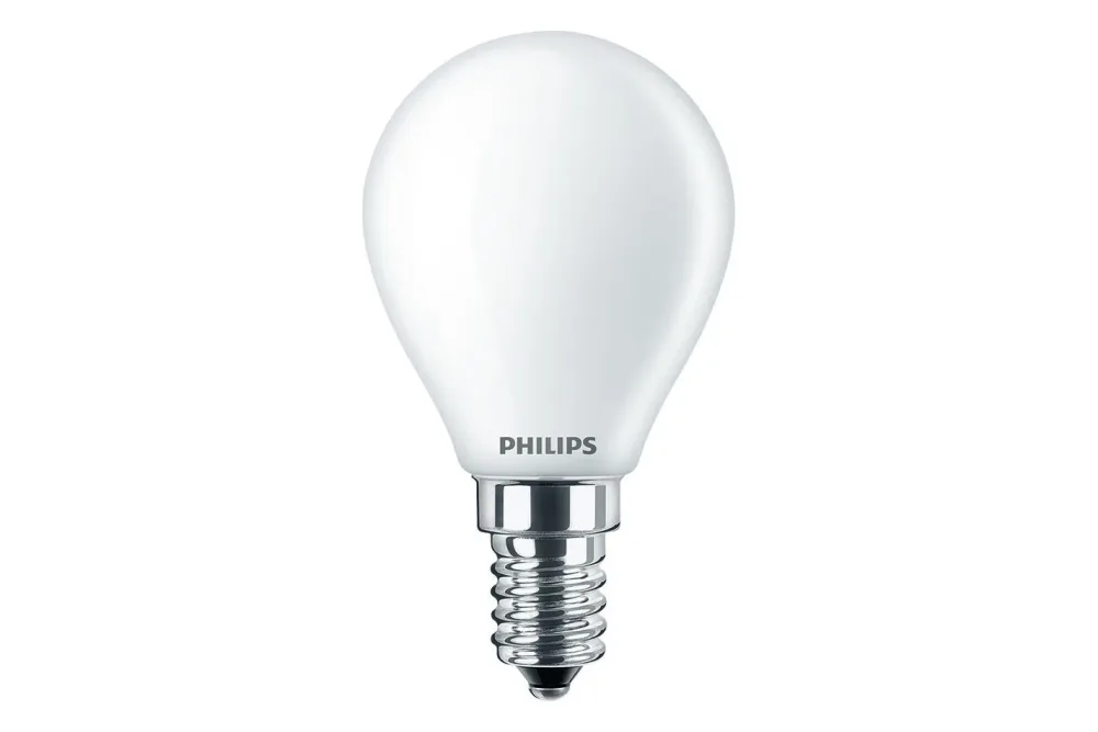 Leuchtmittel Philips Glas E14 2.3 W - Farbe: weiss matt - Lichtfarbe: Extra warmweiss - Leuchtmittel