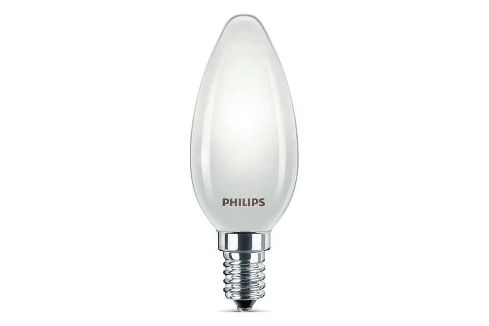 Leuchtmittel Philips Glas E14 2.3 W - Farbe: weiss matt - LED - Lichtfarbe: Extra warmweiss - Leuchtmittel- LED Leuchtmittel