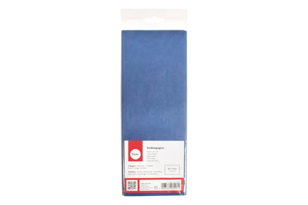 Seidenpapier, lichtecht, 50x75cm, 17g/m², farbfest, SB-Btl 5Bogen
