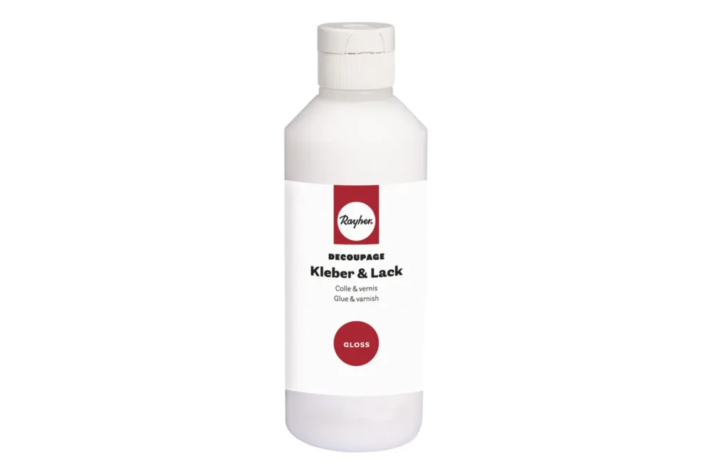 Decoupage Kleber&Lack gloss, Flasche 250ml