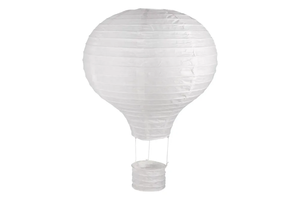 Papierlampion Heissluftballon, 30cm ø, 40cm, m. Metallgestell, Beutel 1Stück