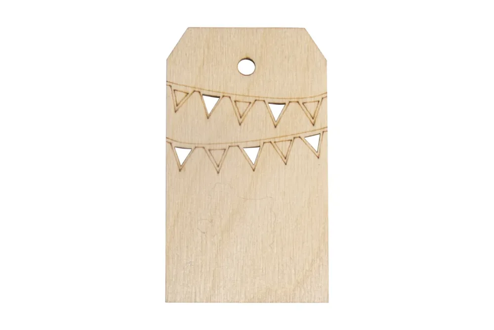 Holz Anhänger Girlande, FSC Mix Credit, 4,8x8,2cm