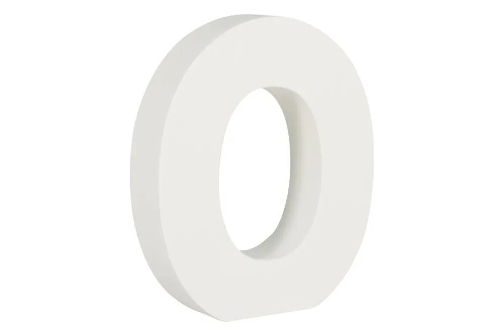 MDF Zahl 0, FSC 100%, 9,5x2x11cm