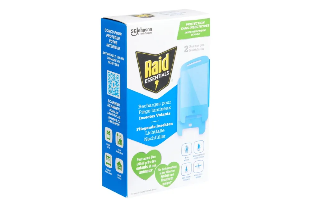 Raid Essentials Lichtfalle Nachfüllpack | 2 Stück