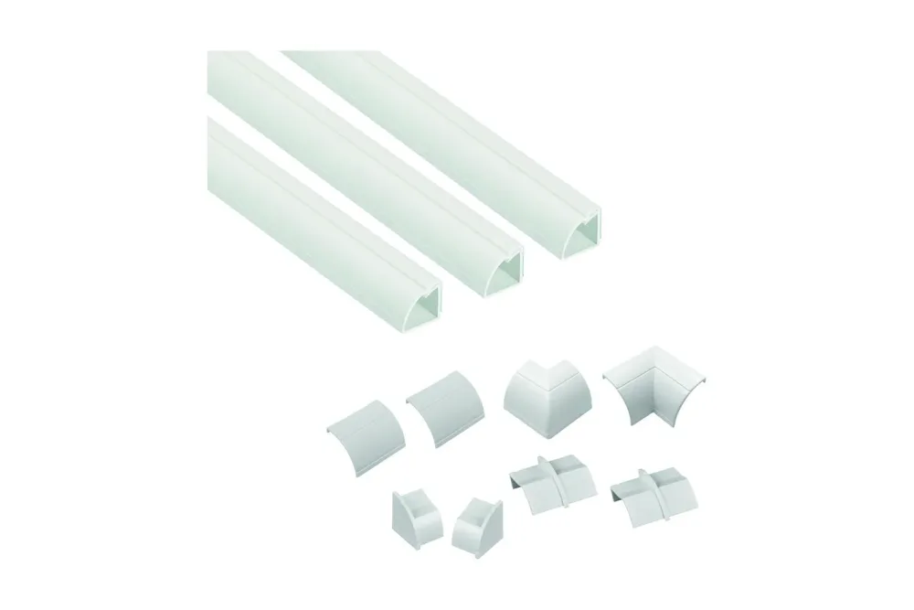 D-Line -  Kabelkanal-Kit 22x22mm 3x Kabelkanal/Zubehör 1,0m