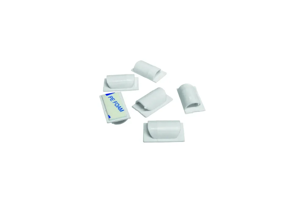 D-Line -  Kabelklemmen 6x Weiß