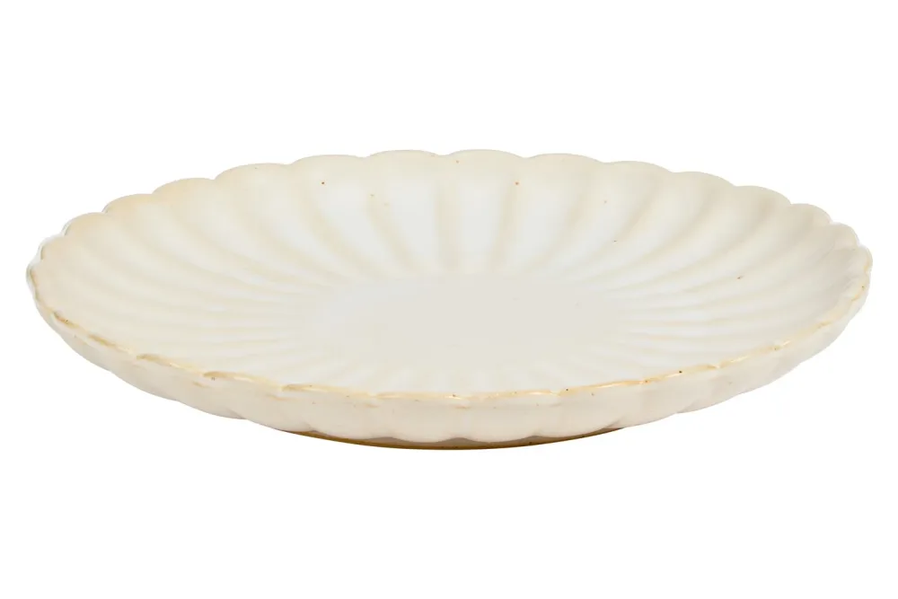 Keramiktablett rund weiss ⌀ 15.5cm