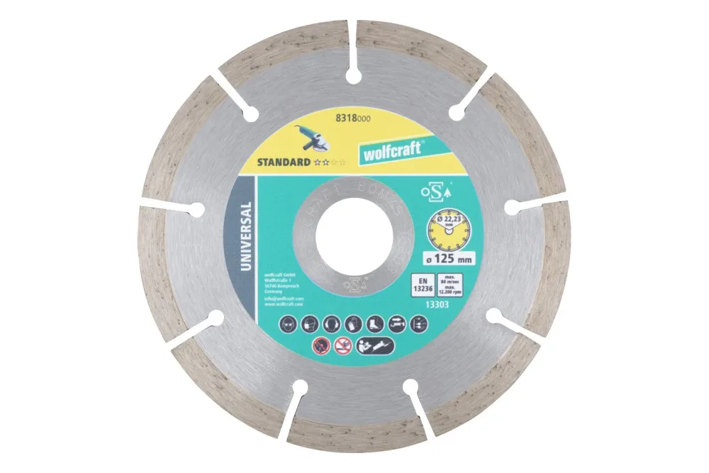 Wolfcraft 8318000 Diamanttrennscheibe 125 mm 1 St. Bimsstein, Stein