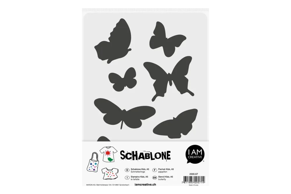 I am Creative - Schablone, DIN A5, Transparent