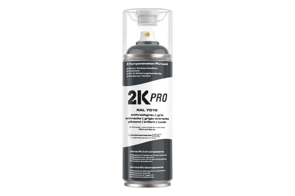 2K Pro Farbsprühdose 400ml Ral7016 Anthrazitgrau