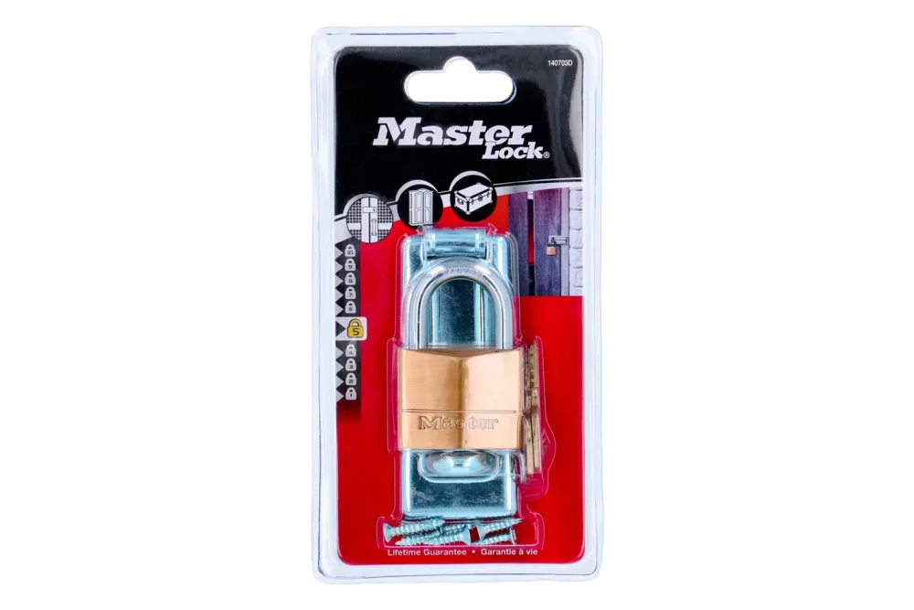 Masterlock Überfalle mit Vorhängeschloss 40mm Messing