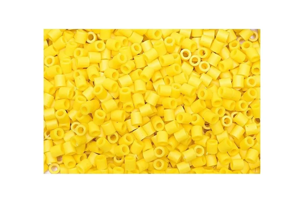 Rico B&uuml;gelperlen, gelb, 5 x 5 mm, ca. 1'000 St&uuml;ck
