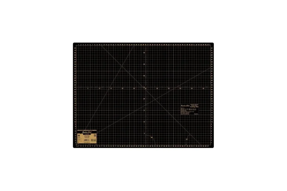 Hemline Gold Schneideunterlage, schwarz/gold