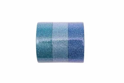 Rico Washi Tape Set Glitter, blau Mix