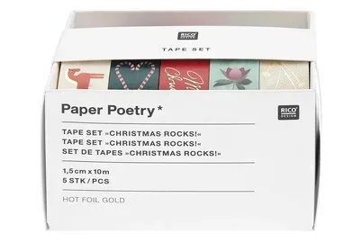 Rico Washi Tape Set Christmas Rocks