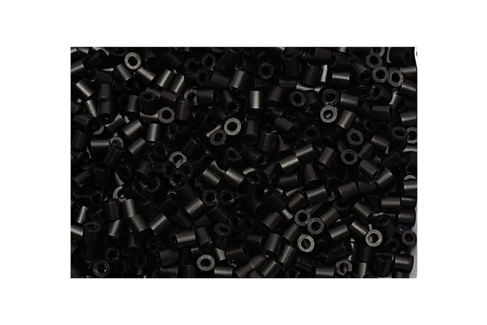 Rico B&uuml;gelperlen, schwarz, 5 x 5 mm, ca. 1'000 St&uuml;ck