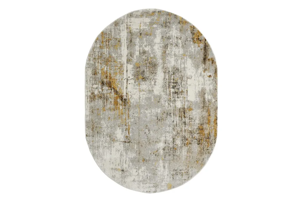 Teppich Molinos Oval | gelb | 160 x 230 cm