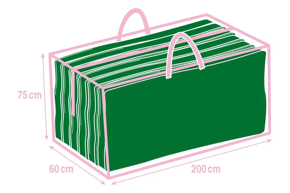 Oecoplan Schutzhülle 6 Sitzkissen,75x200