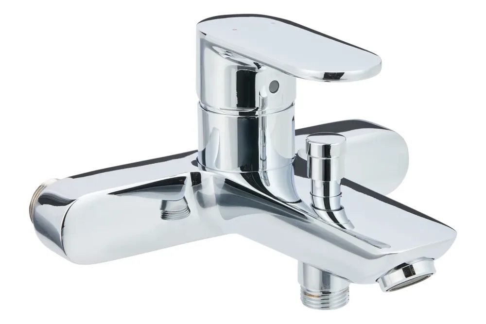 hansgrohe Vernis Blend Einhebel-Wannenmischer Aufputz mit Stichmaß 15,3 cm Chrom