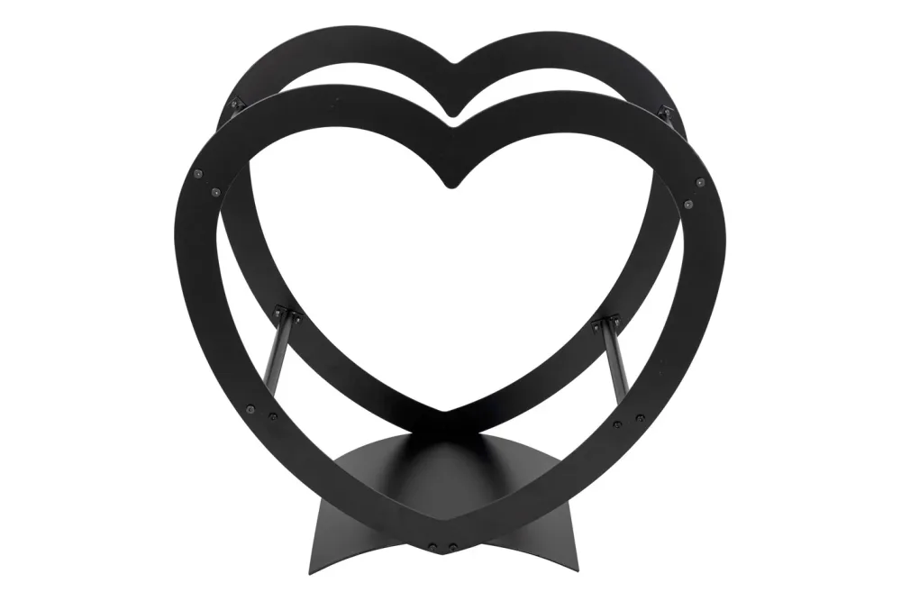 Nouvel Valentino Kaminholzregal 65x65x30cm | Schwarz