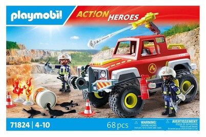 Playmobil - 71824 Feuerwehrtruck, Multicolor