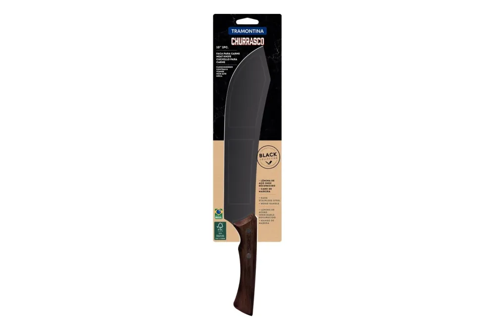 Tramontina Churrasco Black Fleischmesser/ Küchenmesser L 25 cm