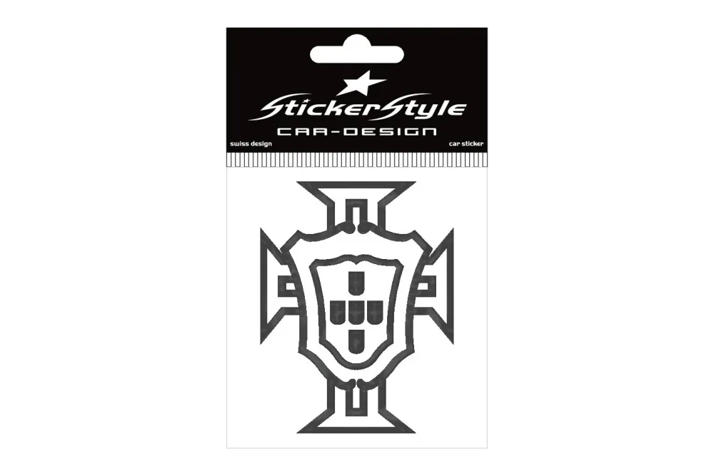 StickerStyle Sticker 3D- Escudo schwarz