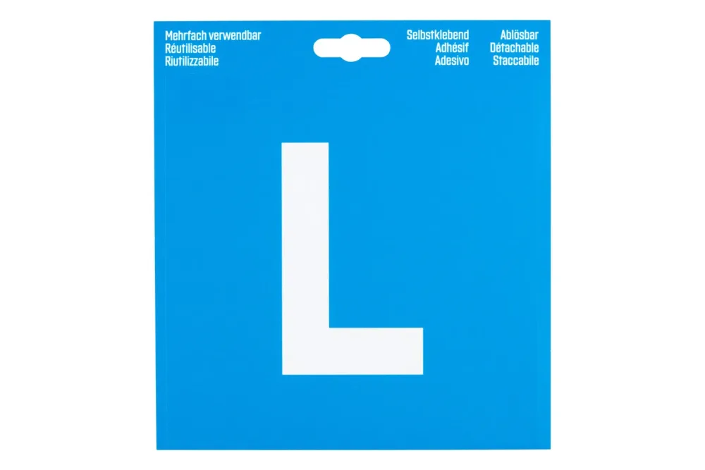 L-Schild ablösbar 16 × 16 cm