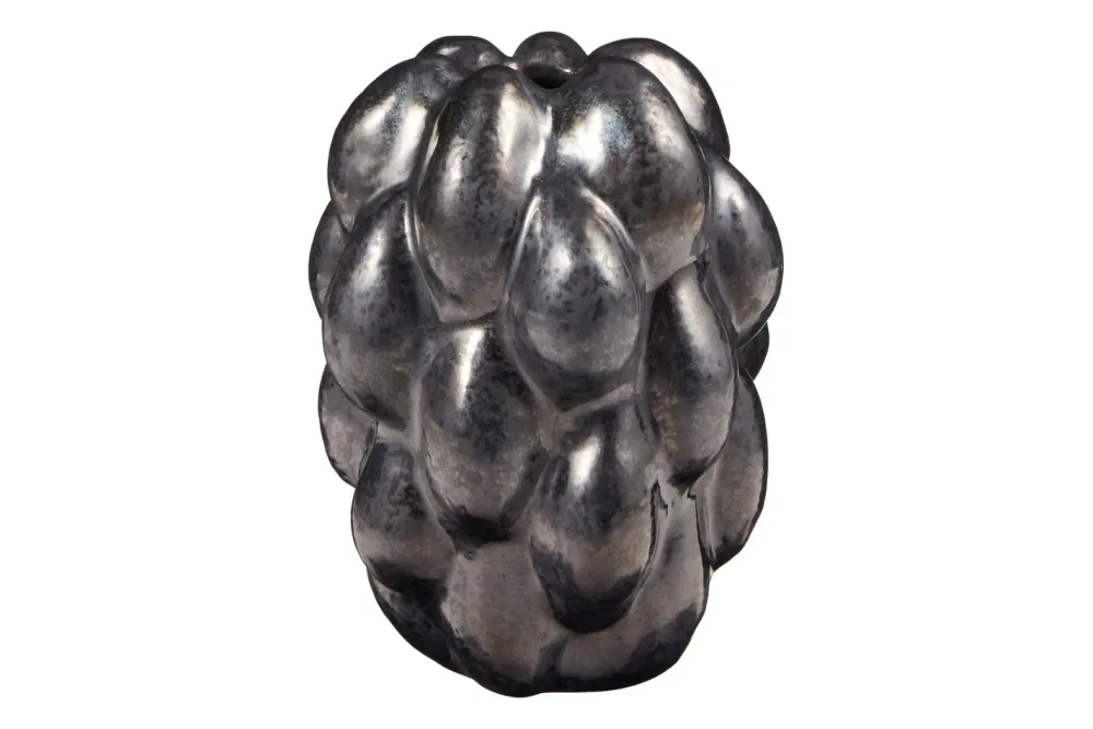 Vase dunkel mit Noppen