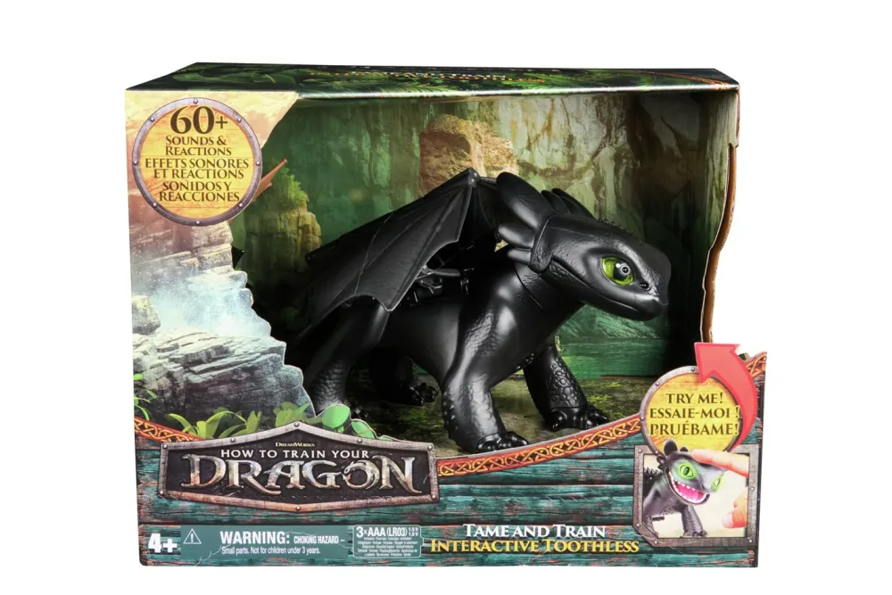 DRAGONS - Interaktive Drachenfigur Ohnezahn, Multicolor