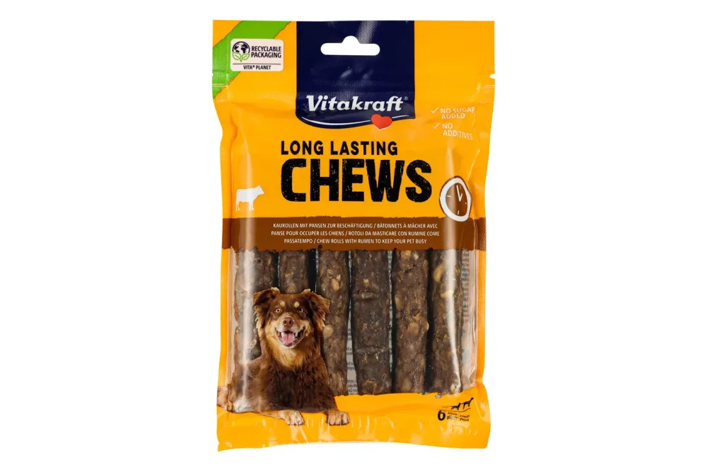 Vitakraft Chews Hundesnack Pansenkaurolle 6 Stück