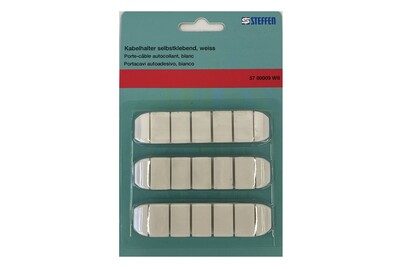 Kabelhalter selbstklebend weiss 3 Stk.
