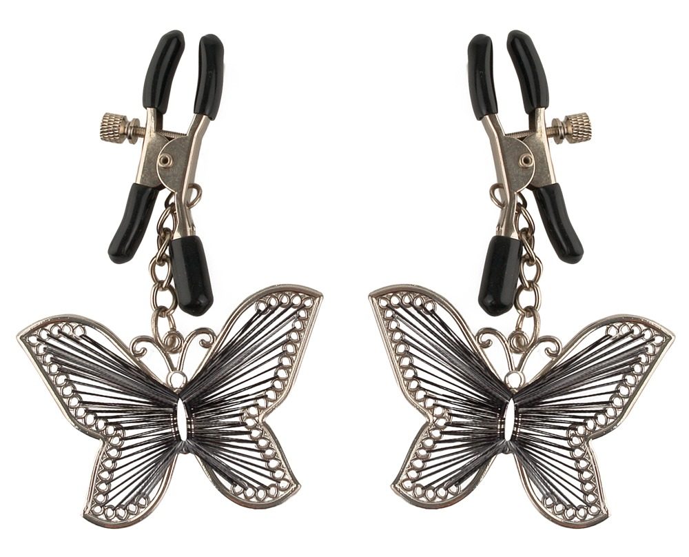 Nippelklammern ?Butterfly Nipple Clamps?, mit Schmuckelementen