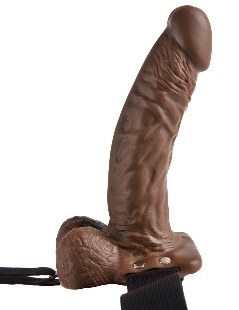 Umschnalldildo ?Hollow Strap-on with Balls?, hohl