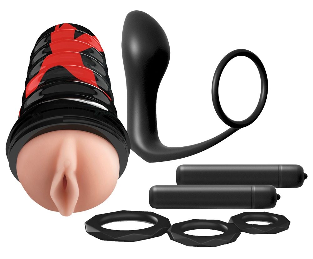 7-teiliges Toy-Set ?Ass-gasm Extreme Vibrating Kit? für Männer