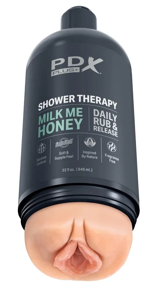 Masturbator ?Shower Therapy Milk Me Honey? inklusive abnehmbarem Saugfuß