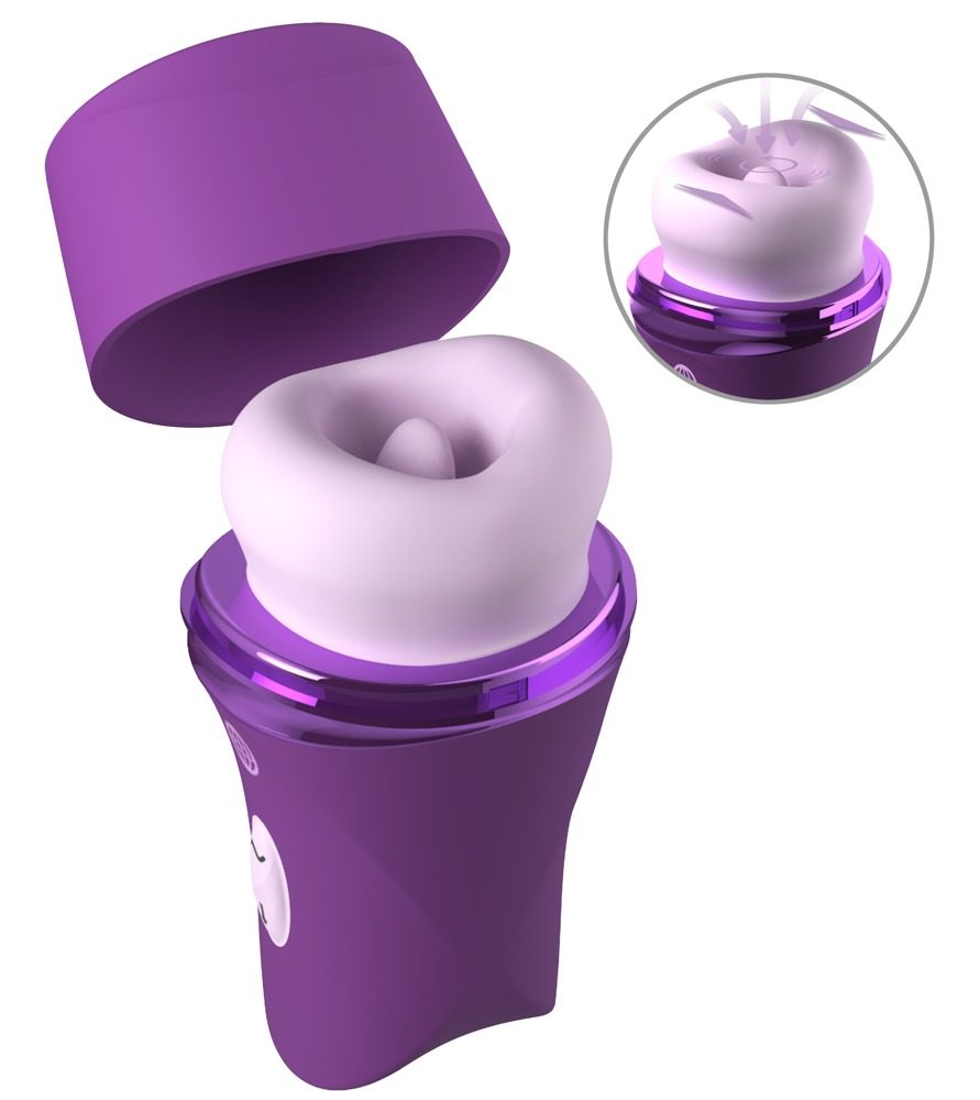 Zungenvibrator ?Lush Kiss Plush? mit saugenden Silikonlippen