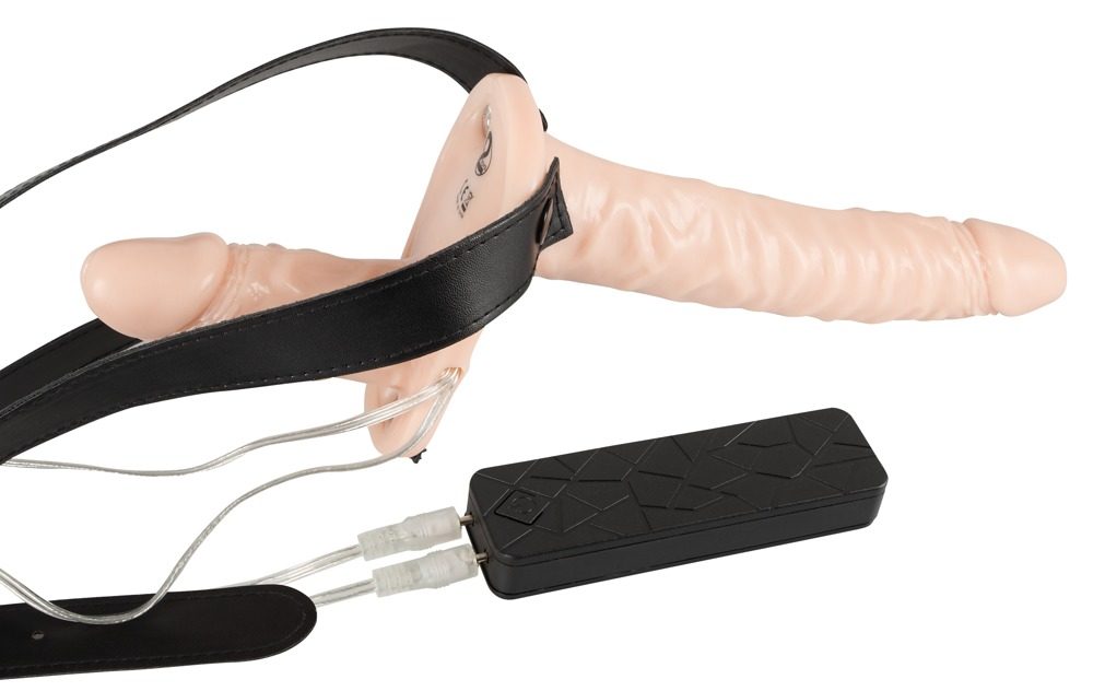 Umschnallvibrator ?Strap-On Duo? mit 2 Vibratoren