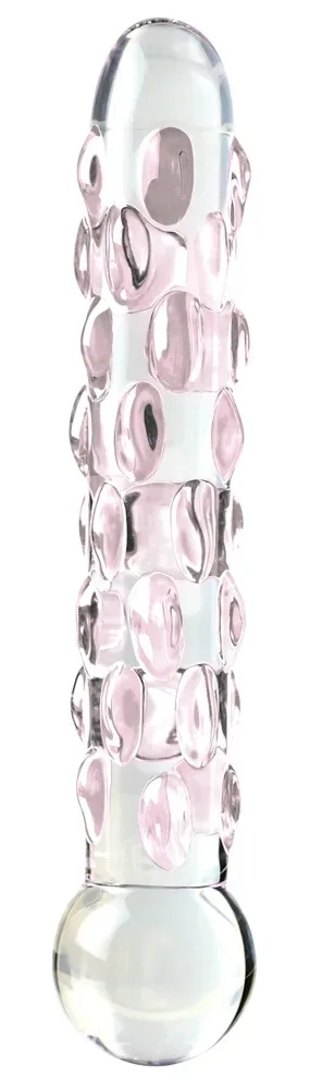 Glasdildo ?No. 7?, 17,8 cm, mit Stimulationsnoppen
