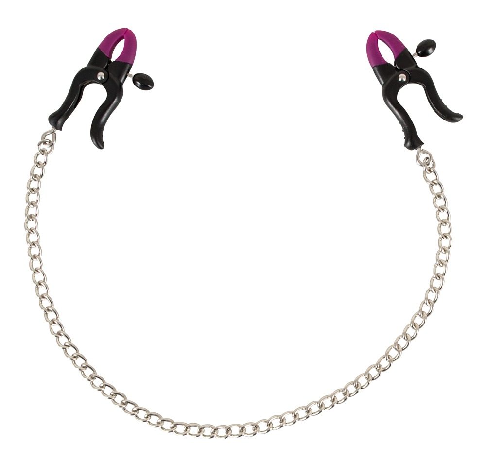 Nippelklemmen ?Silicone Nipple Clamps?, verstellbar, mit Stahlkette