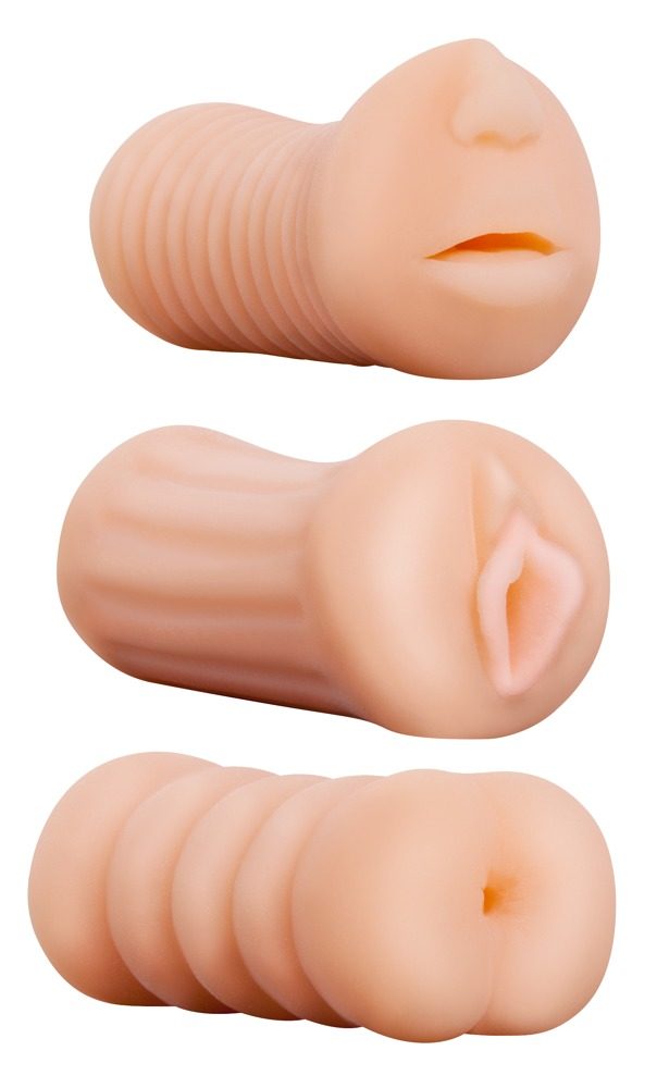 3-teiliges Masturbatorset ?XXX To-Go Threesome?, oral, vaginal, anal