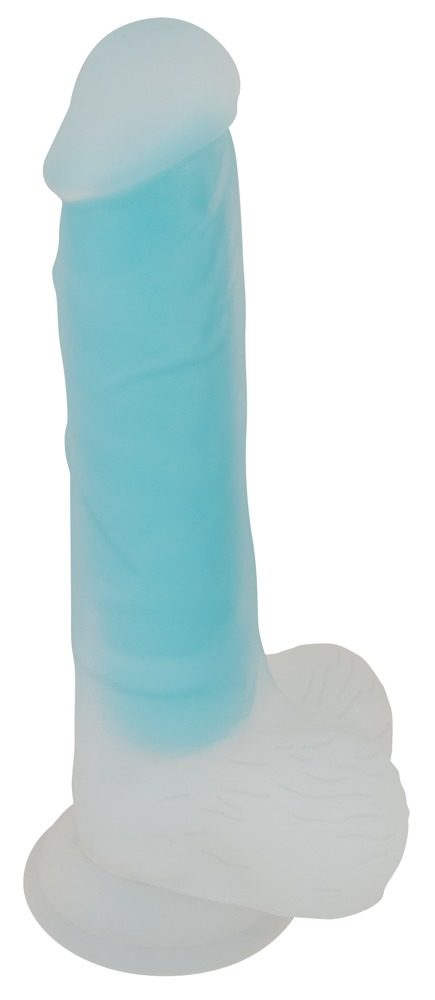 Naturdildo ?Glow in the Dark? mit Saugfuß