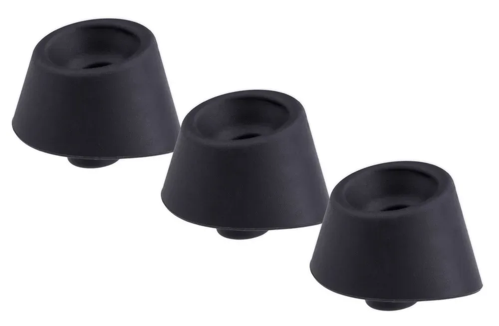 Duo Heads Black M (Pkg of 3), Medium - Amorana