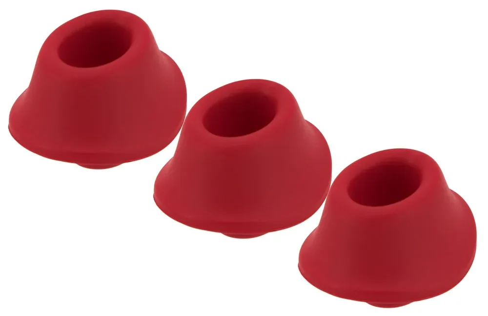 Premium Heads Red M (Pkg of 3), Medium - Amorana