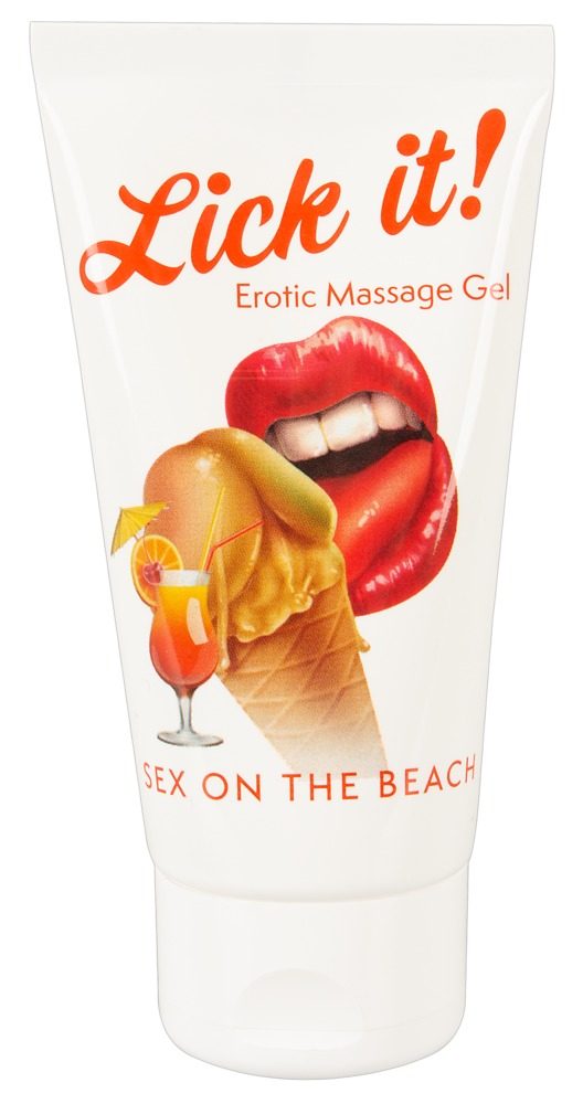 Erotik-Gel ?Lick it! Sex on the Beach? mit Cocktail-Aroma